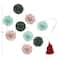 Hello Honey® 5ft. Multicolor Handmade Recycled Paper Fan Garland with Cotton Tassel